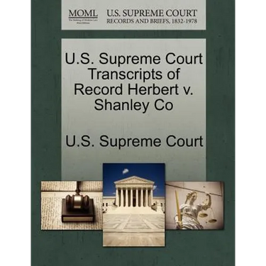 U.S. Supreme Court Transcripts of Record Herbert V. Shanley Co