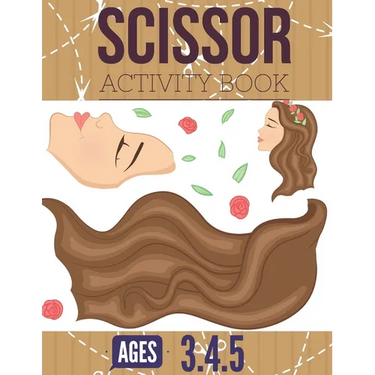 Scissor Activity Book: Cutting practice worksheets for pre k, ages 3.4.5, cut and glue activity book with 100 pages.