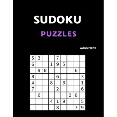 Sudoku Puzzles Large Print: 80 Easy Sudoku Puzzle Book. One puzzle per page with room to work.