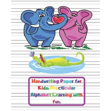 Handwriting Paper for Kids: Practicular Alphabet Learning with fun.: Cursive Writing Books and Practice Paper:3-Line and Checkered Writing Sheets(
