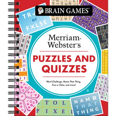 Brain Games - Puzzles and Quizzes: Merriam-Webster's Word Challenge, Name That Thing, True or False, and More!: Word Challenge, Name That Thing, True