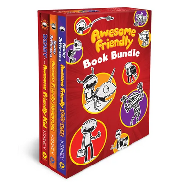 Awesome Friendly 3-Book Hardcover Gift Set: Diary of an Awesome Friendly Kid, Rowley Jefferson's Awesome Friendly Adventure, and Rowley Jefferson's Aw
