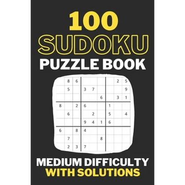 Sudoku Puzzle Book Medium Difficulty With Solutions: Travel Size, 100 Medium Sudoku Puzzles And Solutions