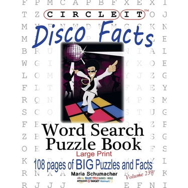 Circle It, Disco Facts, Word Search, Puzzle Book