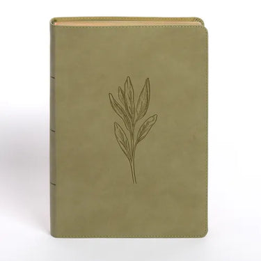 NASB Super Giant Print Reference Bible, Sage Suedesoft Leathertouch