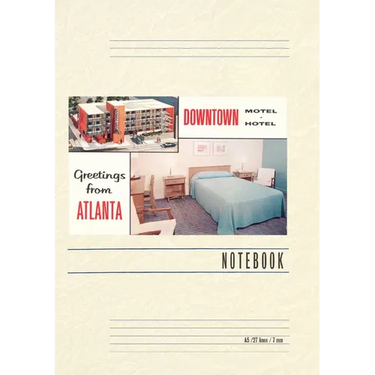 Vintage Lined Notebook Greetings from Atlanta