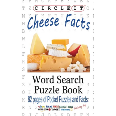 Circle It, Cheese Facts, Word Search, Puzzle Book