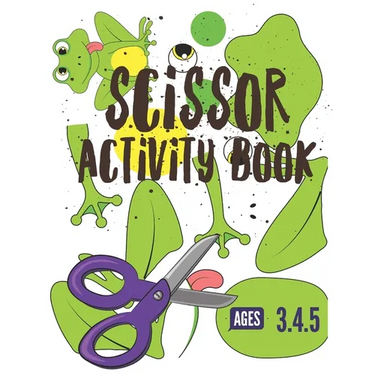 Scissor Activity Book: Cutting practice worksheets for pre k, ages 3.4.5, cut and glue activity book with 100 pages.