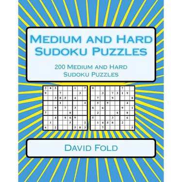 Medium and Hard Sudoku Puzzles: 200 Medium and Hard Sudoku Puzzles