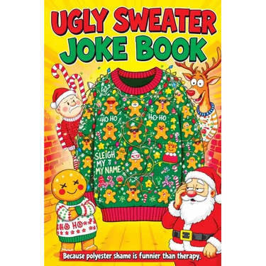Ugly Sweater Joke Book: Hilarious Christmas Gag Gift Filled with Ridiculous Jokes, Silly Puns and Festive Fun for Adults