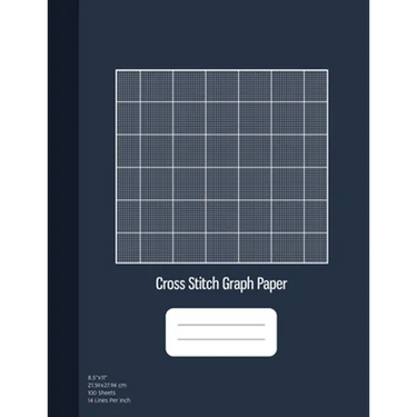 Cross Stitch Graph Paper: 14 Lines Per Inch, Graph Paper for Embroidery and Needlework, 8.5''x11'', 100 Sheets