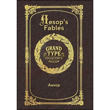 Large Print - Aesop's Fables - Grand Type Collector's Edition - Matte Hardcover with Dust Jacket