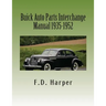 Buick Auto Parts Interchange Manual 1935-1952