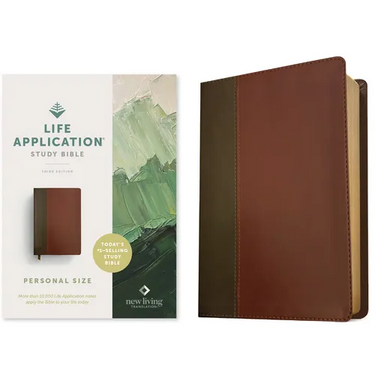NLT Life Application Study Bible, Third Edition, Personal Size (Leatherlike, Brown/Mahogany, Red Letter)