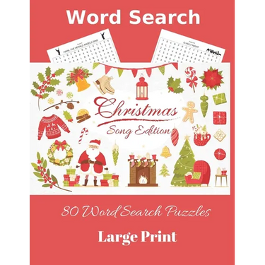 Word Search: Christmas Song Edition 80 Word Search Puzzles Large Print