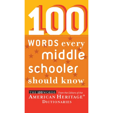 100 Words Every Middle Schooler Should Know