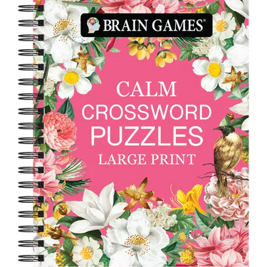 Brain Games - Calm: Crossword Puzzles - Large Print