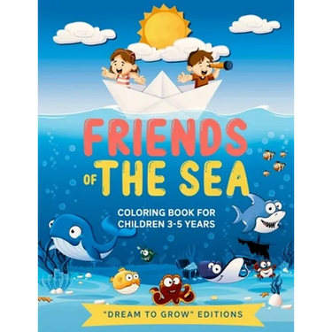 Friends of the Sea: Coloring book for children 3-5 years