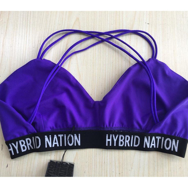 HYBRID NATION WOMEN FREE COMFORT SPORTS BRA (Electric Purple) by Hybrid Nation
