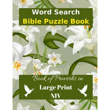 Word Search Bible Puzzle: Book of Proverbs Book in Large Print