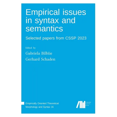 Empirical issues in syntax and semantics