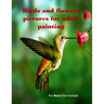 Birds and flowers pictures for adult painting