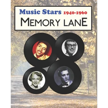 Music Stars (1940-1960) Memory Lane: large print book for dementia patients