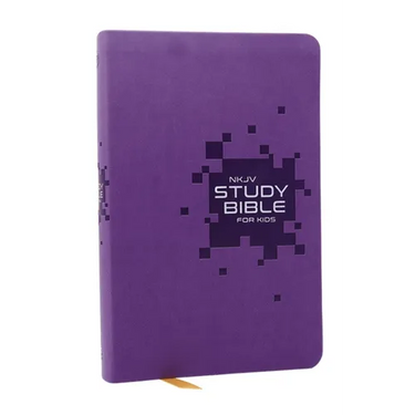 NKJV Study Bible for Kids, Purple Leathersoft: The Premier Study Bible for Kids