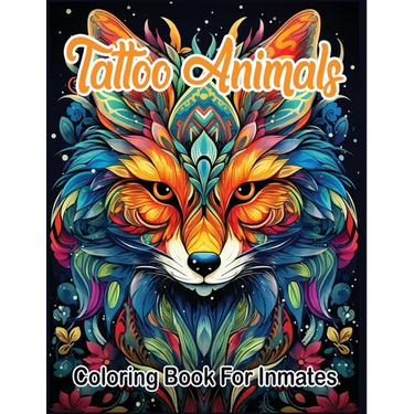 Tattoo Animals coloring book for inmates