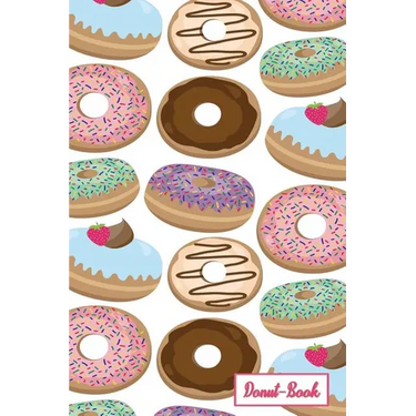 Donut-Book: Multi colored donut print