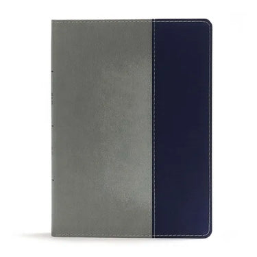 CSB Apologetics Study Bible for Students, Gray/Navy Leathertouch: Black Letter, Teens, Study Notes and Commentary, Ribbon Marker, Sewn Binding, Easy-T