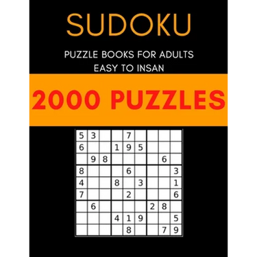 Sudoku with 2000 puzzles: Sudoku puzzle book for adults easy to insan