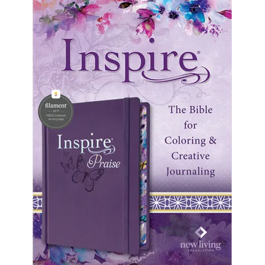 Inspire Praise Bible Nlt, Filament Enabled (Hardcover Leatherlike, Purple)