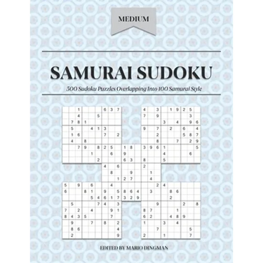 Samurai Sudoku: 500 Sudoku Puzzles Overlapping Into 100 Samurai Style: Medium Level