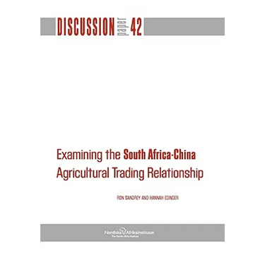 Examining the South Africa-China Agricultural Trading Relationship