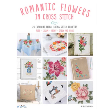 Romantic Flowers in Cross Stitch