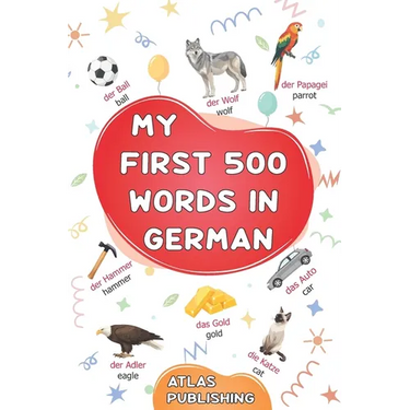My first 500 words in German: An English-German bilingual visual dictionary with illustrated words on everyday themes - A picture book to learn German