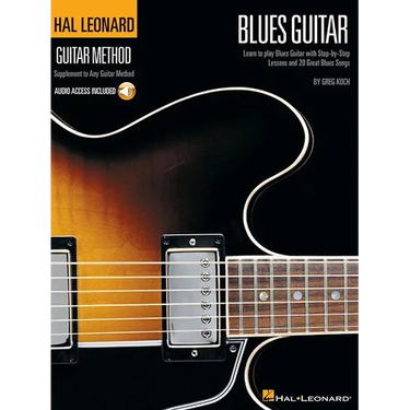 Hal Leonard Guitar Method Blues Guitar Beginner and Intermediate Lessons Learn 12-Bar Blues, Scales and Riffs Tab and Online Audio Play-Along
