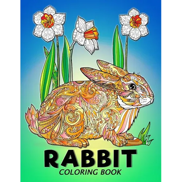 Rabbit Coloring Book: Animal Stress-relief Coloring Book For Adults and Grown-ups