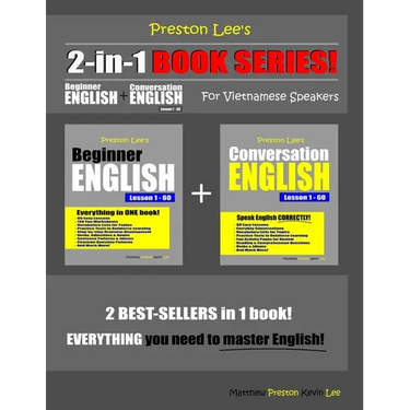 Preston Lee's 2-in-1 Book Series! Beginner English & Conversation English Lesson 1 - 60 For Vietnamese Speakers