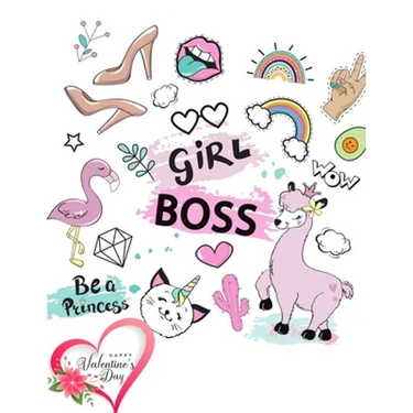 Girl Boss: valentines day books for kids - Activity book for kids that contains easy to advanced level fun Sudoku book for kids a