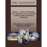 Moses V. Lalime & Partridge U.S. Supreme Court Transcript of Record with Supporting Pleadings