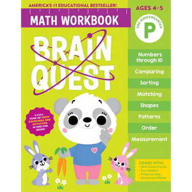 Brain Quest Math Workbook: Pre-Kindergarten