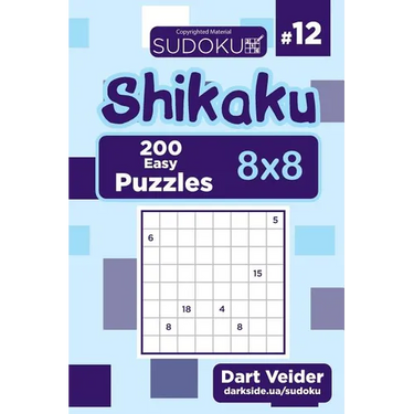 Sudoku Shikaku - 200 Easy Puzzles 8x8 (Volume 12)