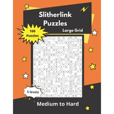 Slitherlink Puzzles Large Grid: Logic Puzzles for adults (medium to hard)