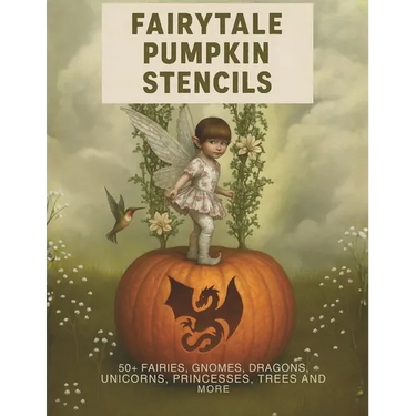 Fairytale Pumpkin Carving Stencils: 50+ Fairies, Gnomes, Dragons, Unicorns, Princesses, Trees and More