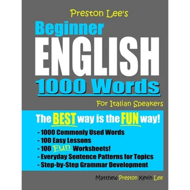 Preston Lee's Beginner English 1000 Words For Italian Speakers