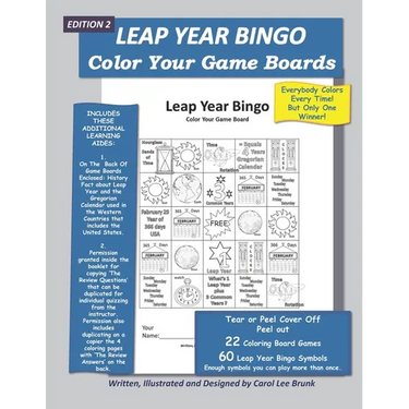 Leap Year Bingo: Color Your Own Game Boards Edition 2