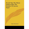 Proofs That The Nilotic Negroes Were The Founder Of Ancient Egypt