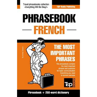 English-French phrasebook and 250-word mini dictionary